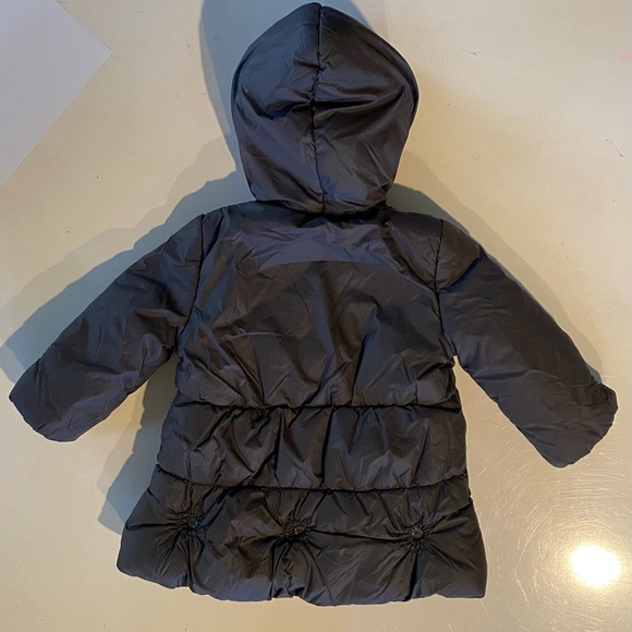 3 Pommes Grey Hooded Peace Jacket - Picture 3 of 6